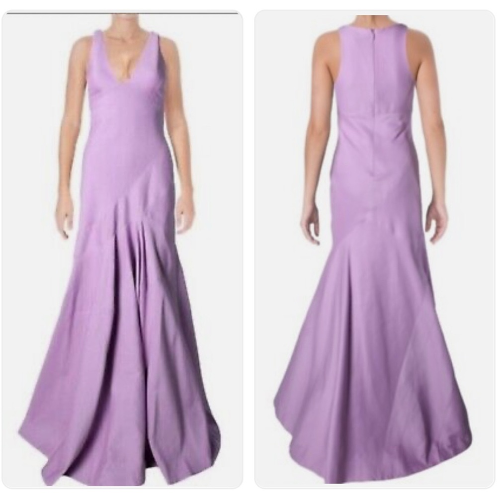 NEW WITH TAGS HALSTON HERITAGE Pink Tulip Evening Gown size 10